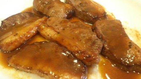 Magret d'ànec amb salsa agredolça